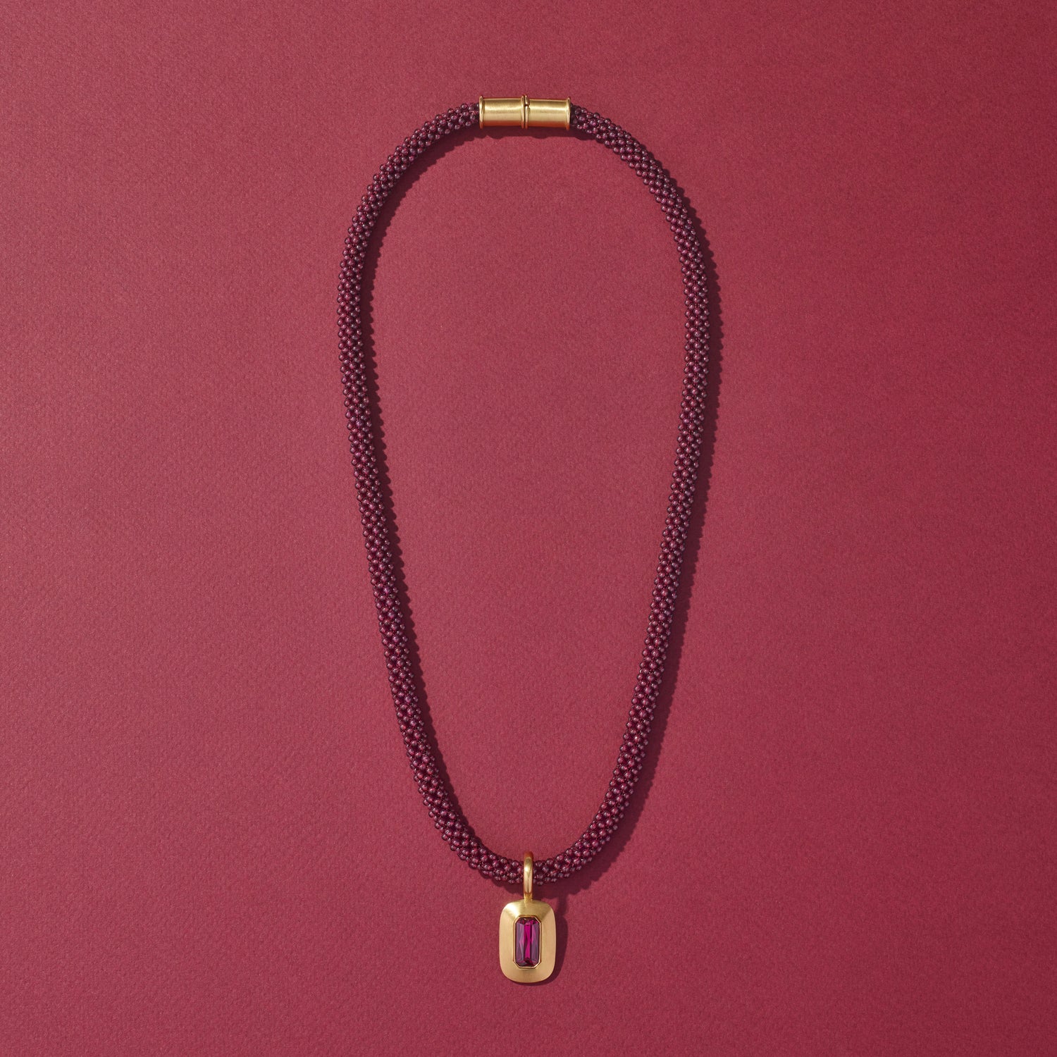 Garnet and Gold Pendant