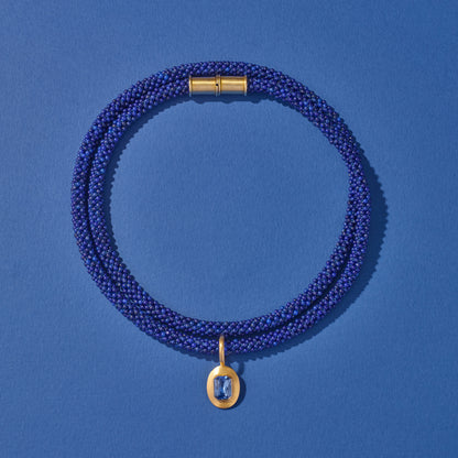 Sapphire and Gold Pendant