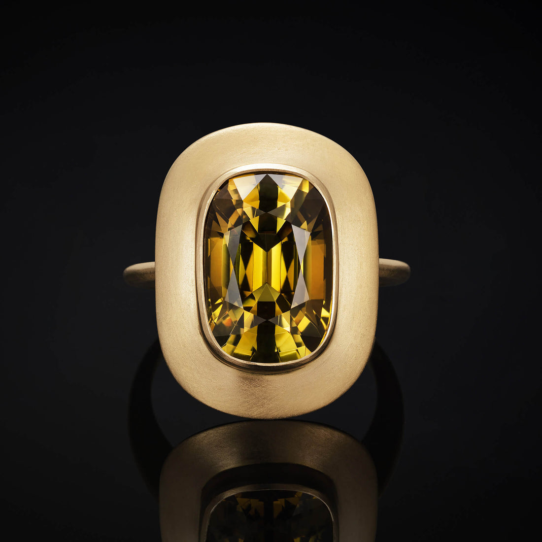 Hathor Chrysoberyl and Gold Ring