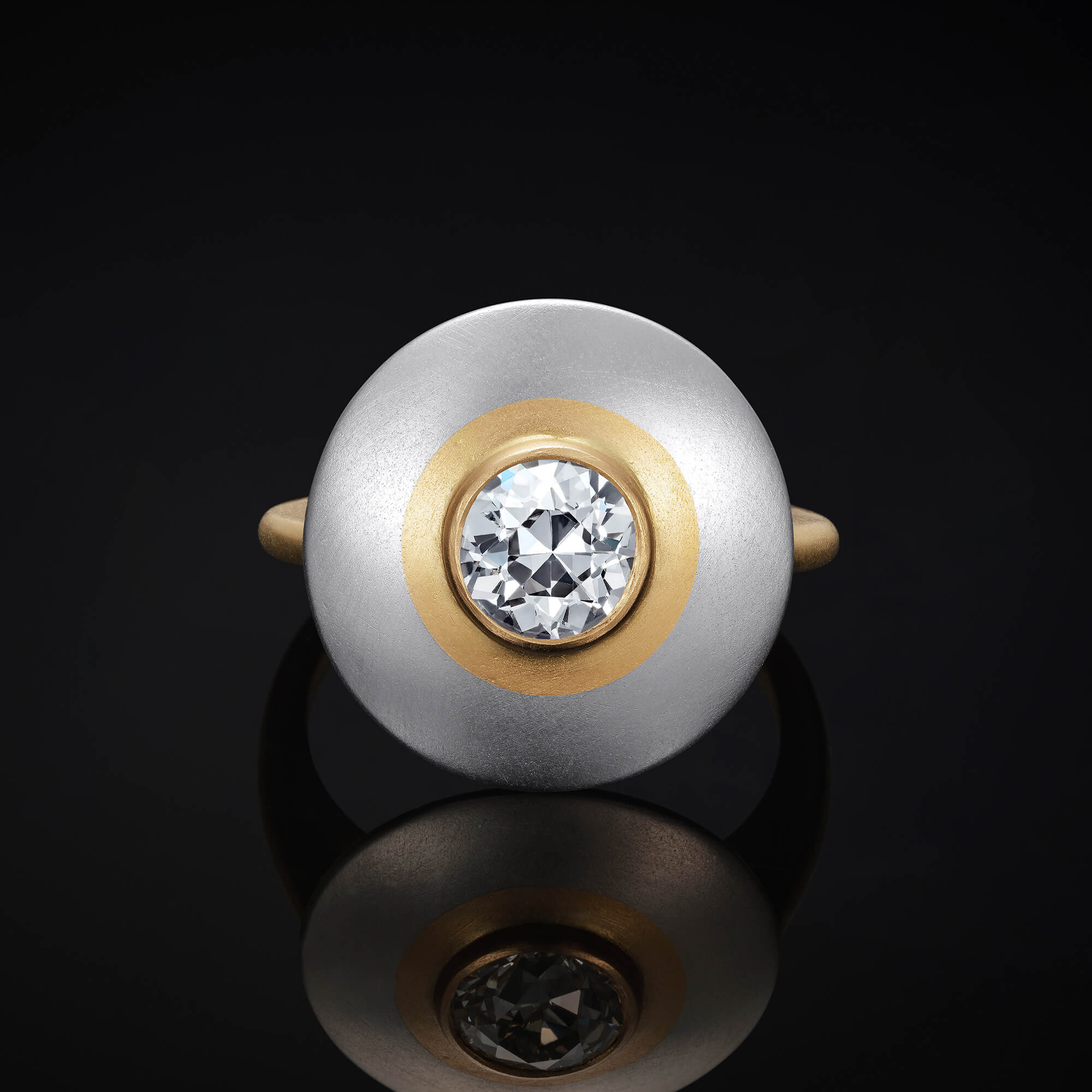 Verdandi Diamond, Platinum and Gold Ring