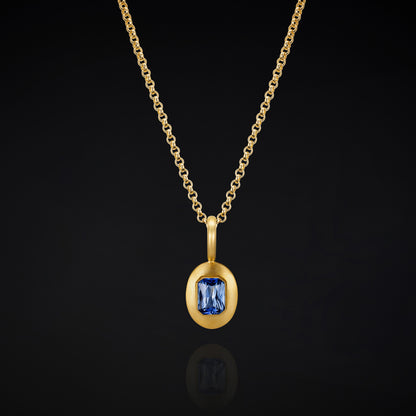 Sapphire and Gold Pendant