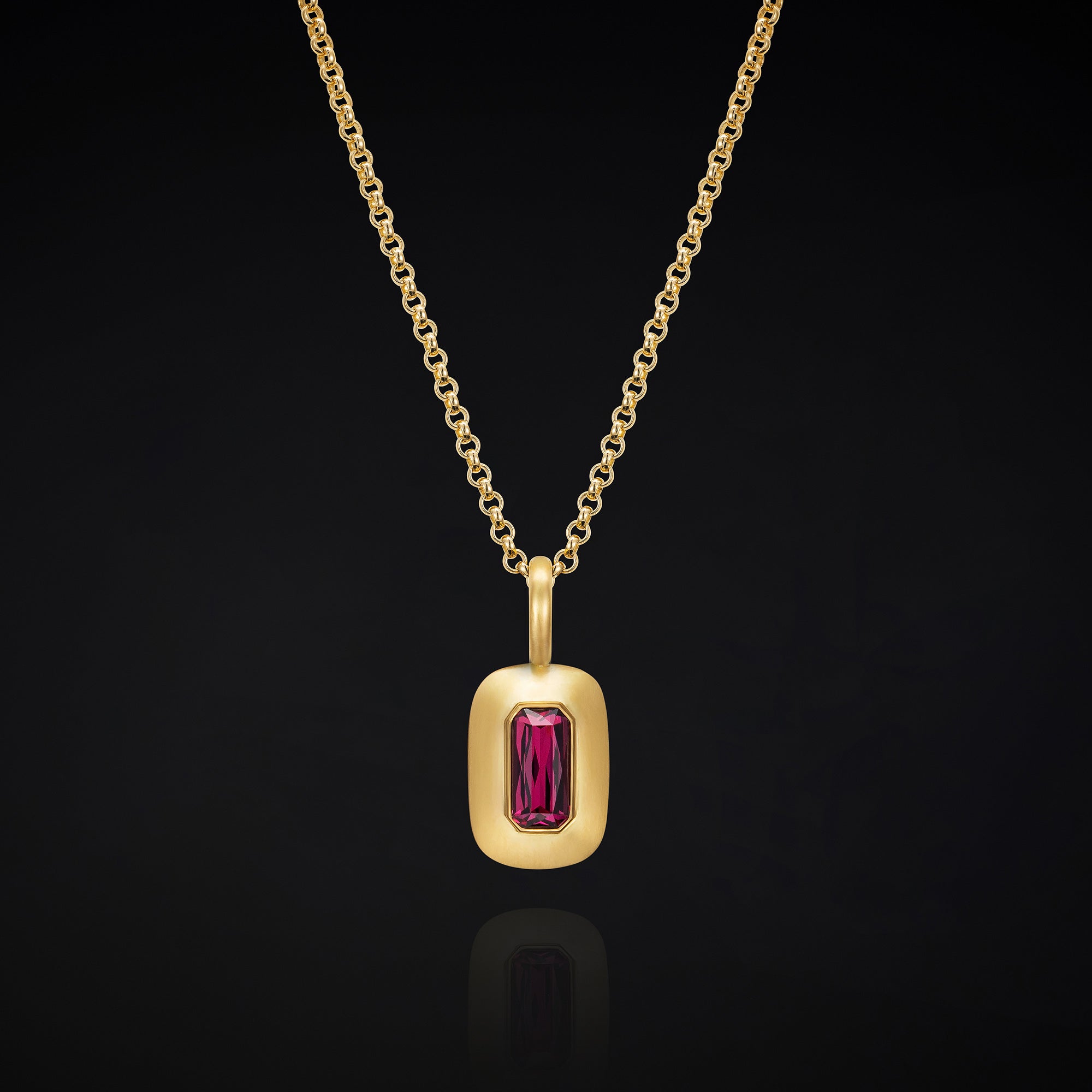 Garnet and Gold Pendant